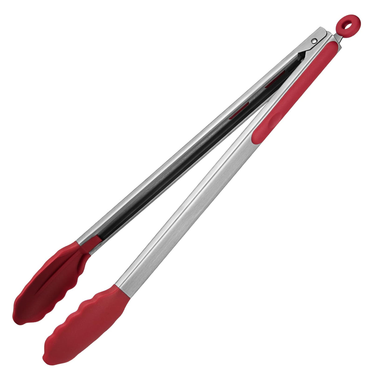 U-Taste Kitchen Tong for Cooking, 600ºF Heat-Resistant Silicone, 7in/Black