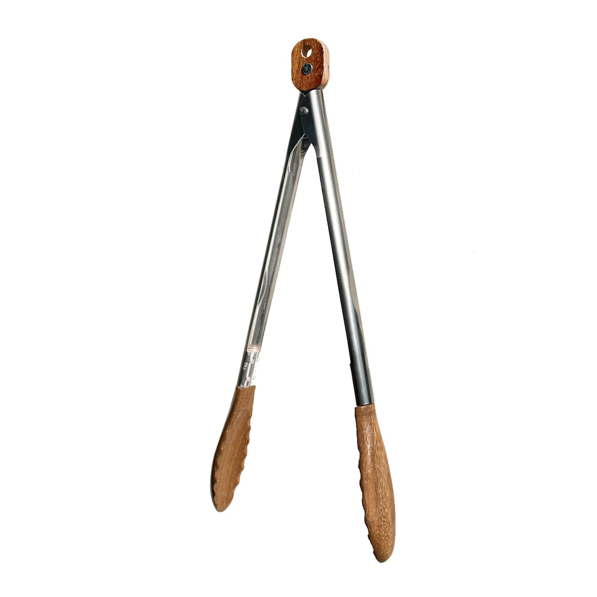 Wooden Tongs for Cooking with Walnut Wood Tips, Serving & Salad Tongs