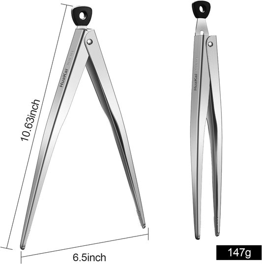 12-inch Locking Stainless Steel Kitchen Tongs