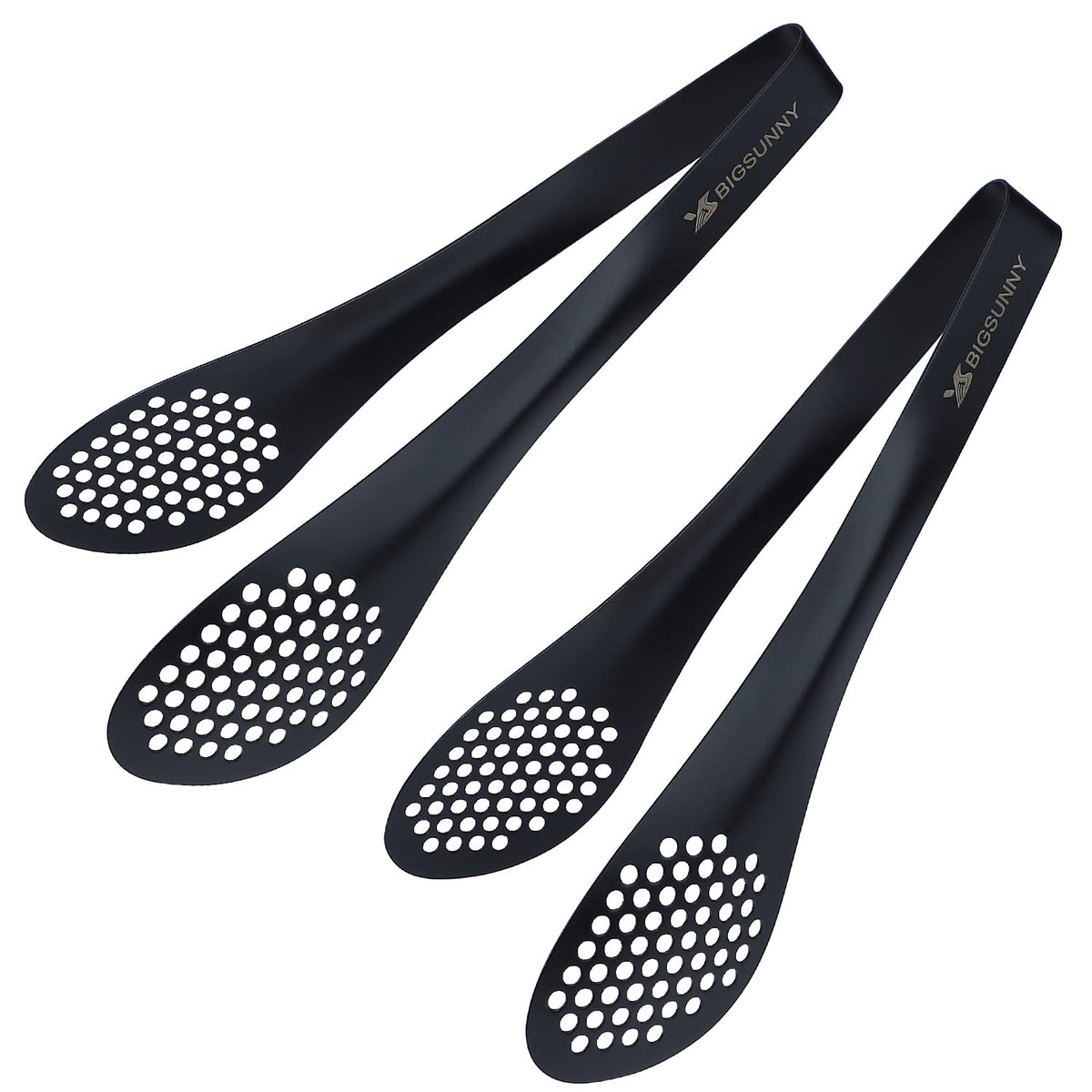 MSY BIGSUNNY 9 inch Buffet Tongs, Set of 2 Stainless Steel Food Serving Tongs