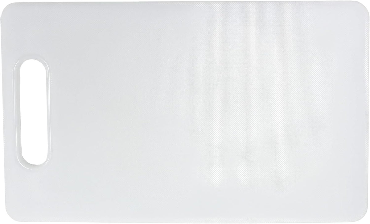 Chef Craft Basic Solid Plastic Cutting Board, 13 x 8 inch, White