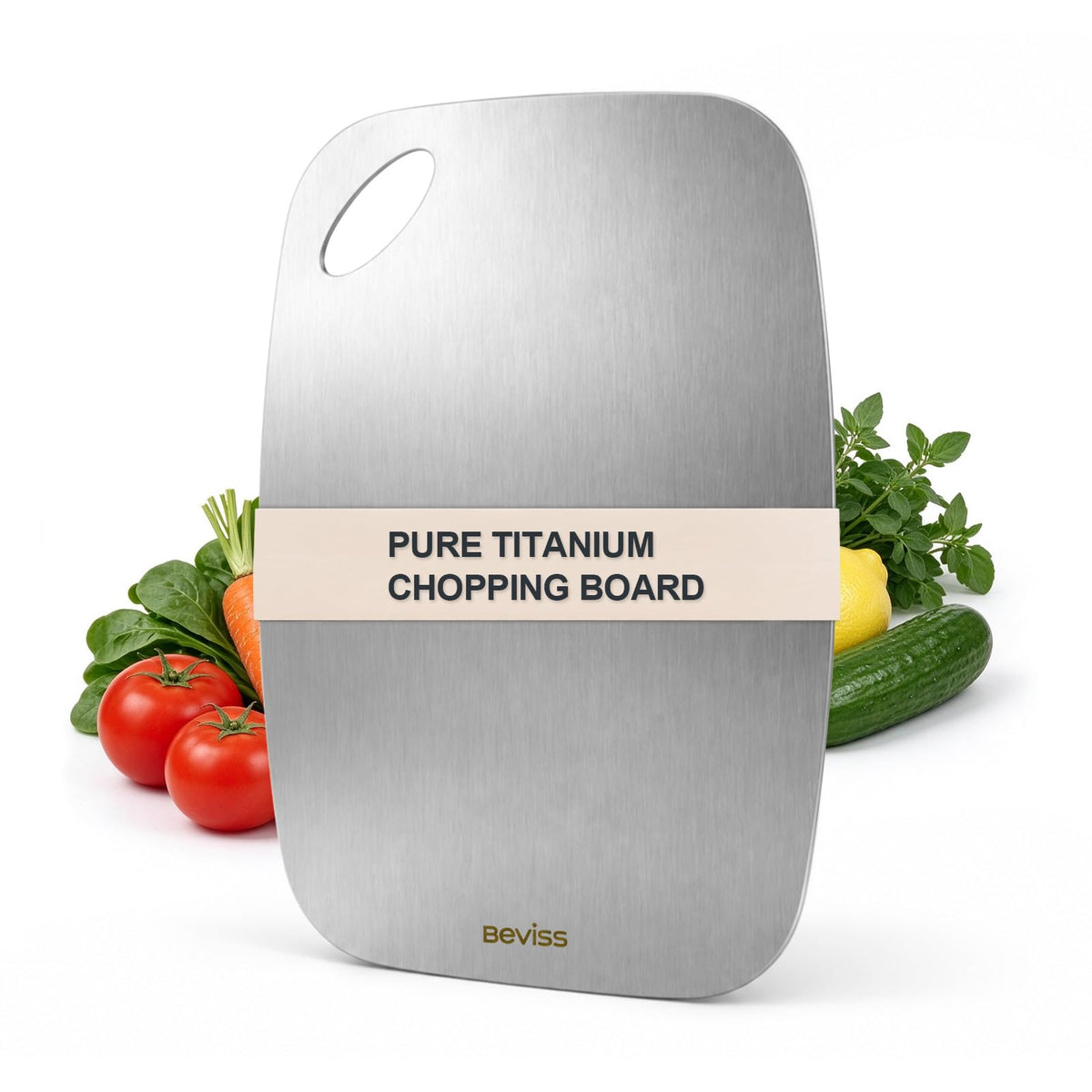 Cutting Board, 100% Pure 18/8 Stainless Steel Cutting Board Double Sided,Chopping Board for Kitchen, Dishwasher Safe Chopping Board for Meat, Vegetables or Fruit(11.5"L x 8"W)