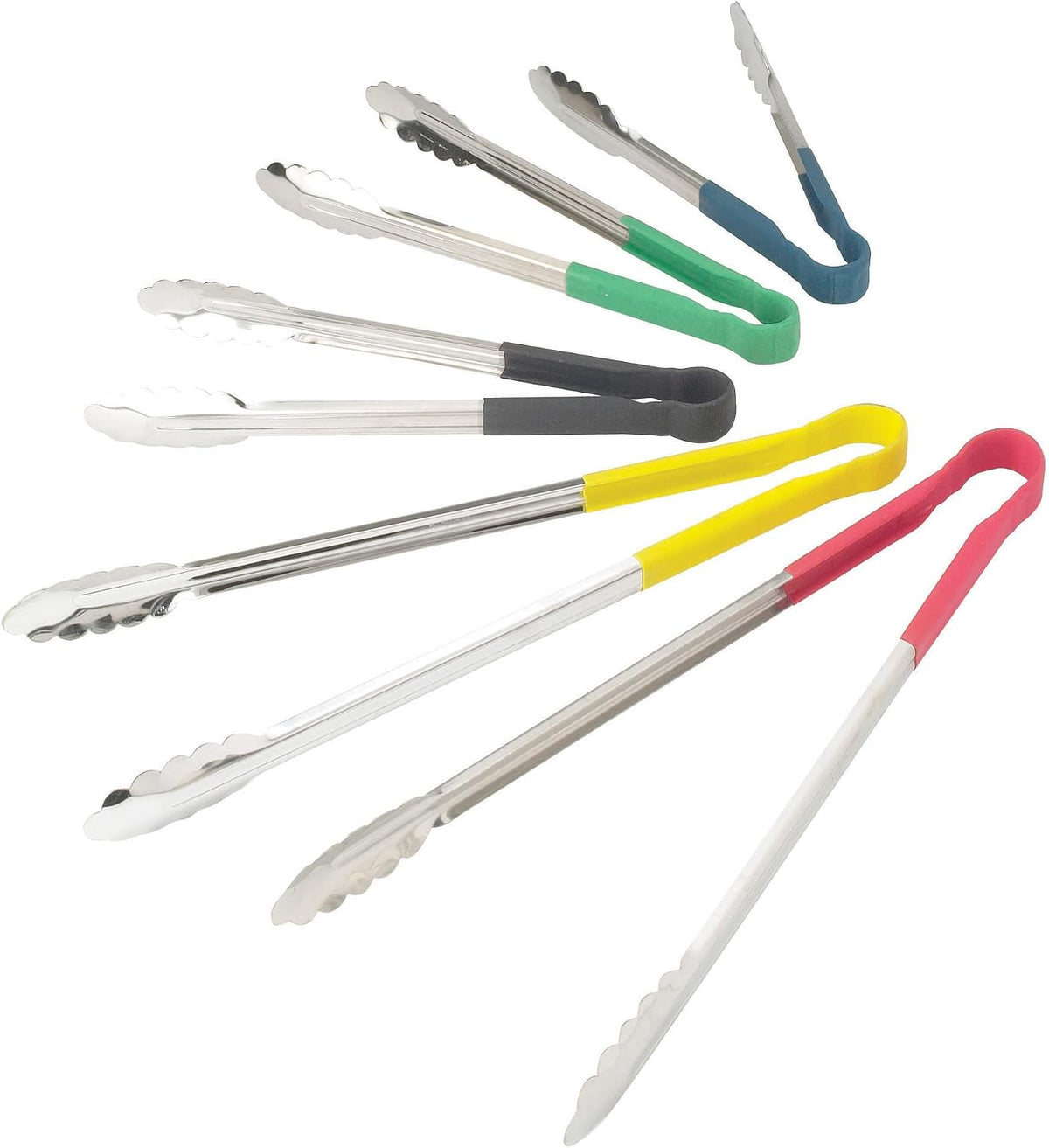 Winco 12" Purple Stainless Steel Serving Tongs