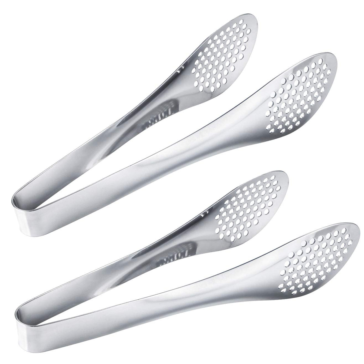 MSY BIGSUNNY 9 inch Buffet Tongs, Set of 2 Stainless Steel Food Serving Tongs