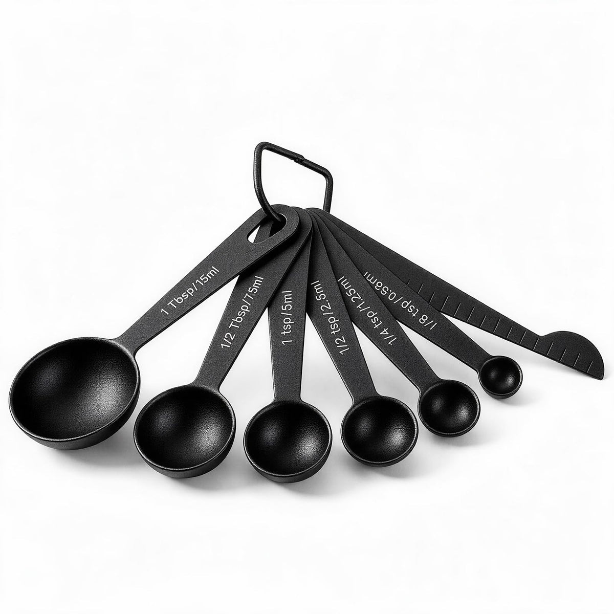 Bopei Measuring Spoons Set, 7-Piece 18/8 Stainless Steel with Leveler