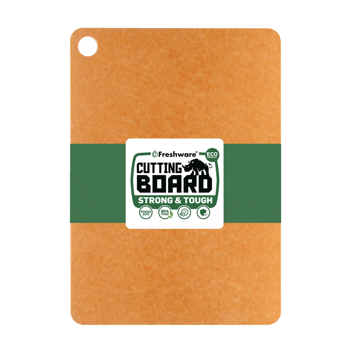 Freshware Wood Fiber Cutting Boards for Kitchen, Dishwasher Safe, Set of 2