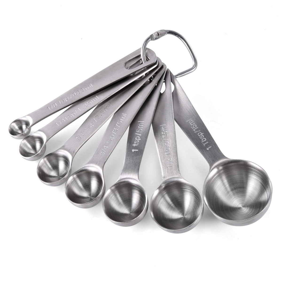 U-Taste 18/8 Stainless Steel Measuring Spoons Set of 9, Teaspoon Tablespoon
