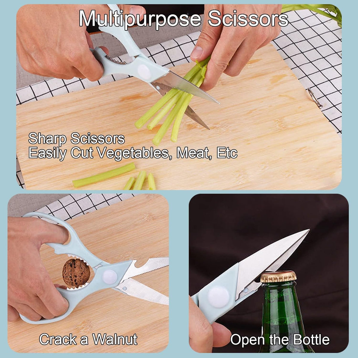 Magicorange Travel Cutting Board Set, 4 Pcs Portable Mini Camping Knife Set