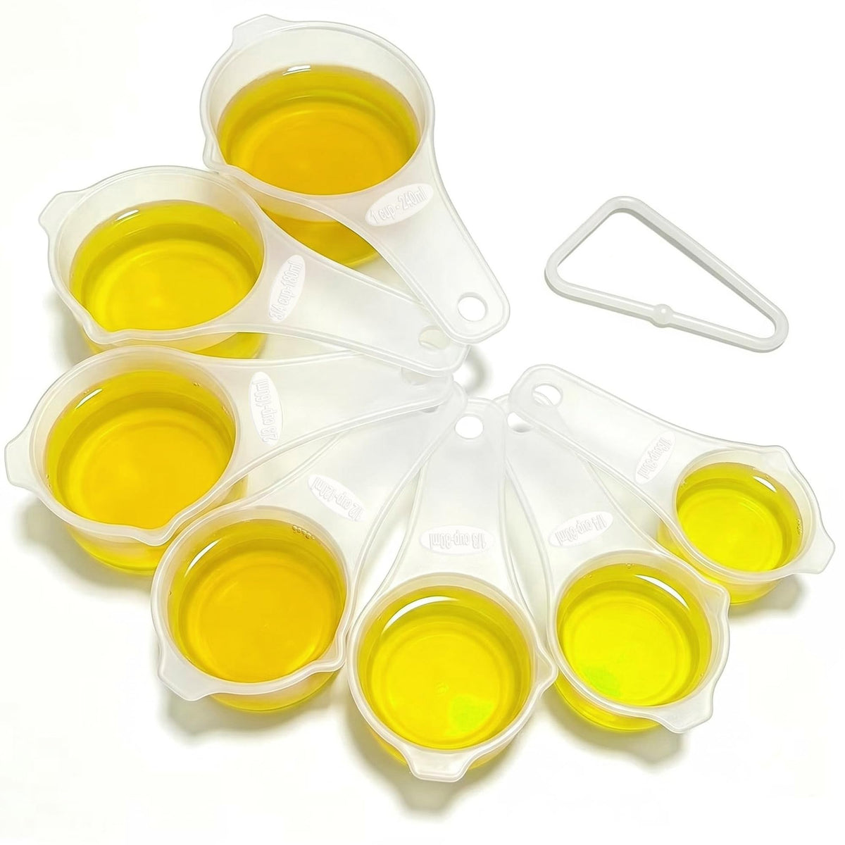 Plastic Measuring Spoons 8-Piece,Assorted Colors
