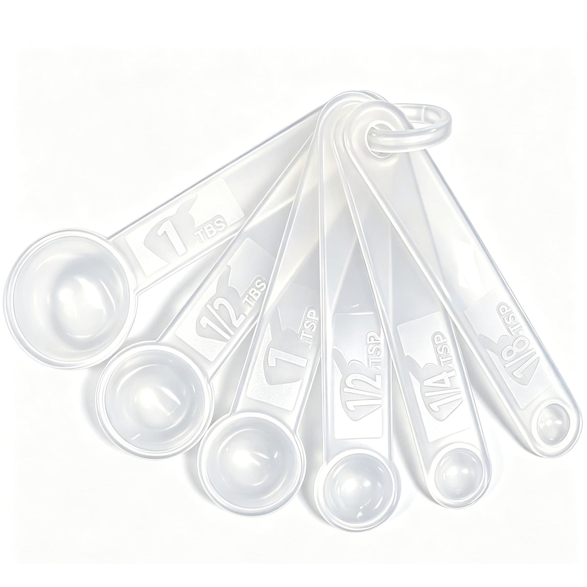 Plastic Measuring Spoons 8-Piece,Assorted Colors
