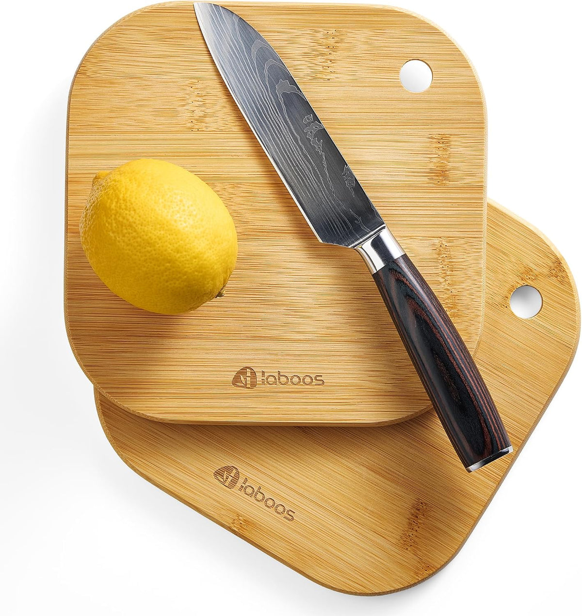 Home Mini Cutting Board Small Fruit Cutting Board Solid Bamboo Wood Board for Baby Infant dormitoryISet of 2
