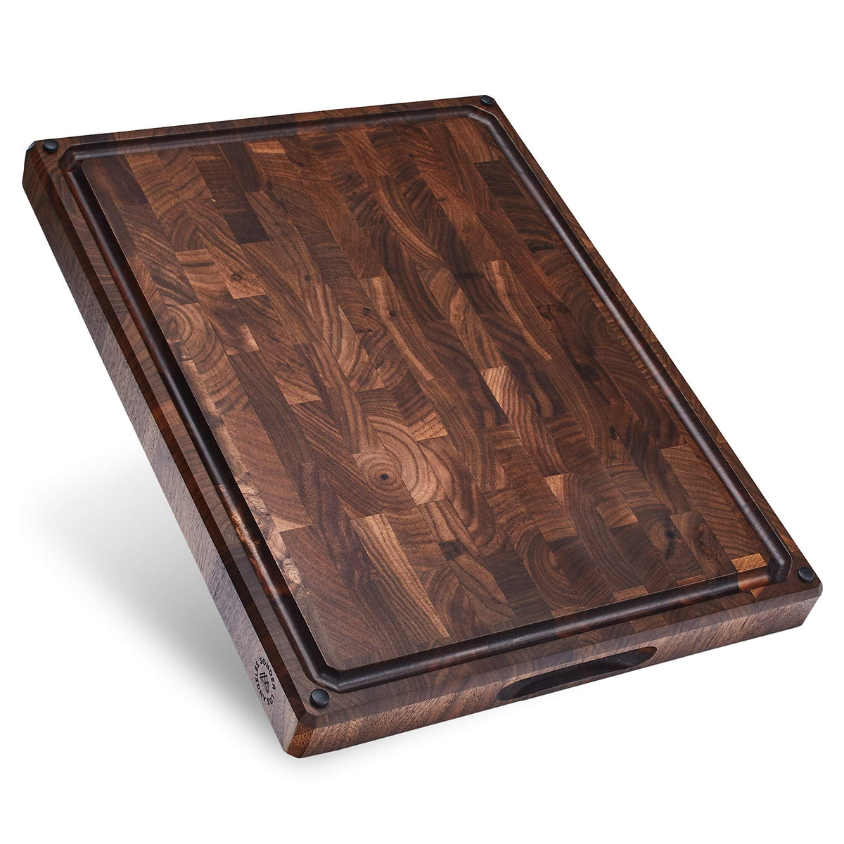 Sonder Los Angeles Alfred Cutting Board, End Grain Walnut, 17x13x1.5 in