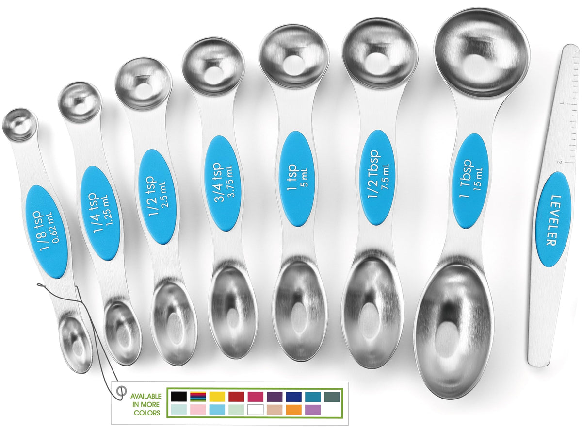 Spring Chef Stainless Steel 8 Magnetic Measuring Spoons Set, Desert Sunset