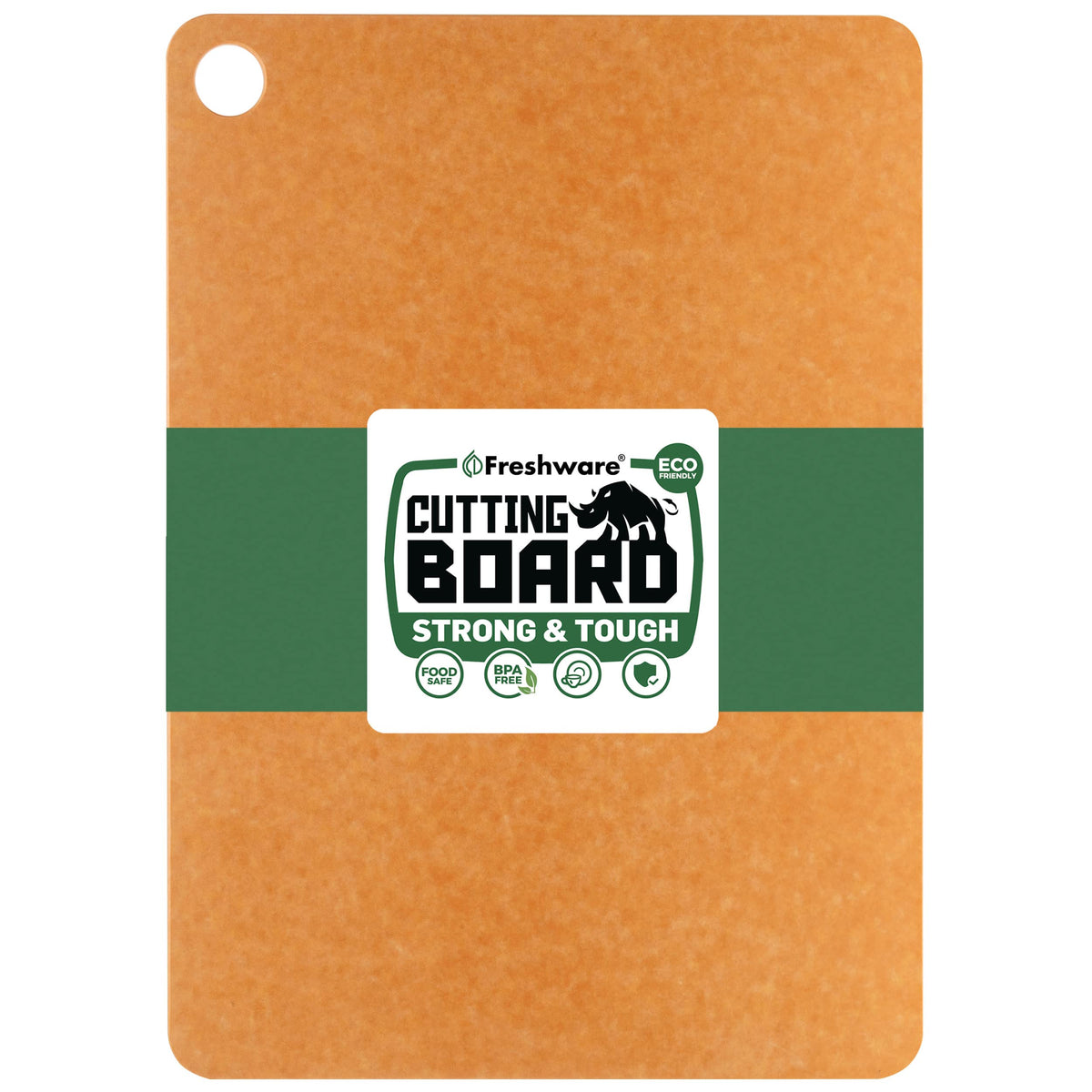 Freshware Wood Fiber Cutting Boards for Kitchen, Dishwasher Safe, Set of 2
