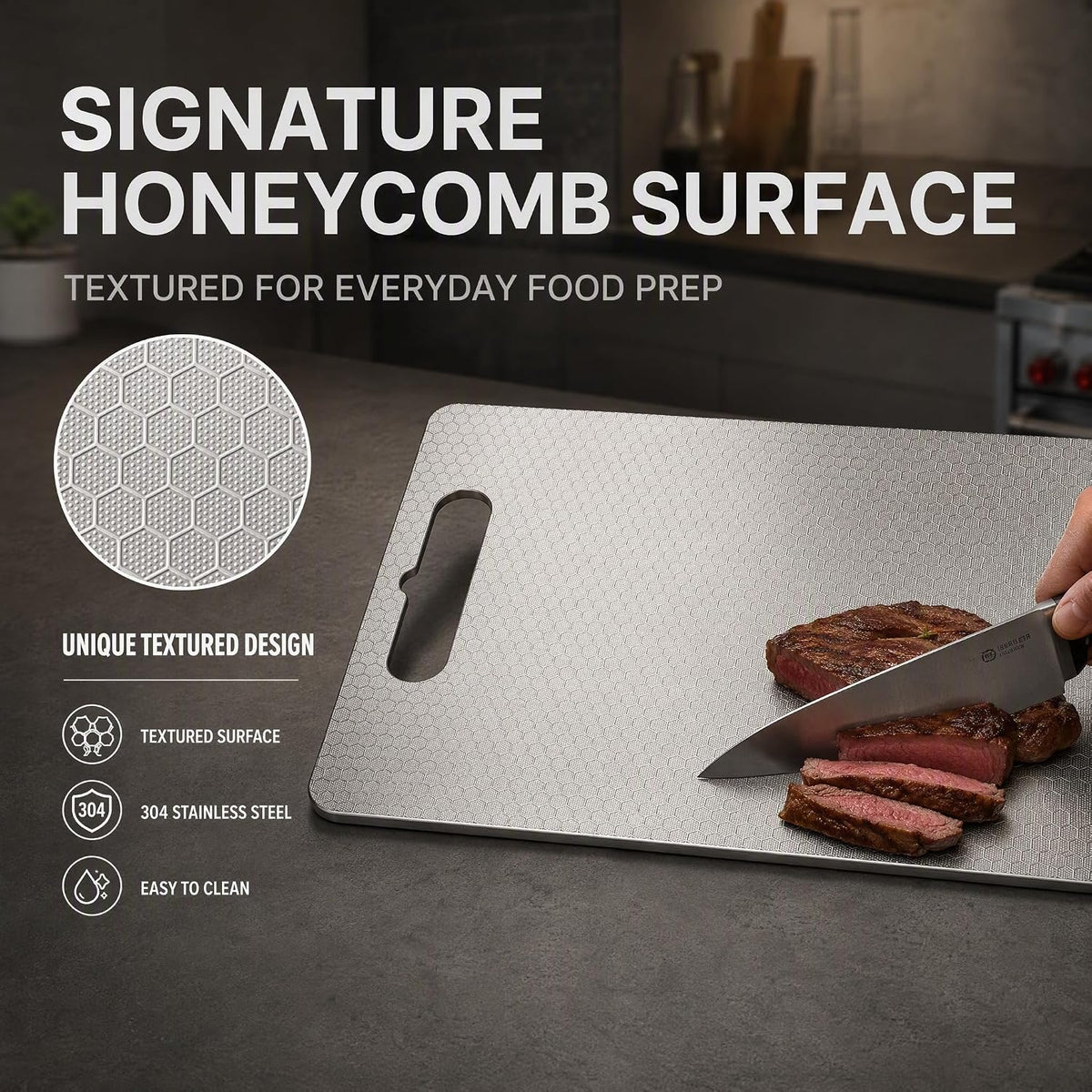 304 Stainless Steel Cutting Board, Honeycomb Metal Cutting Board