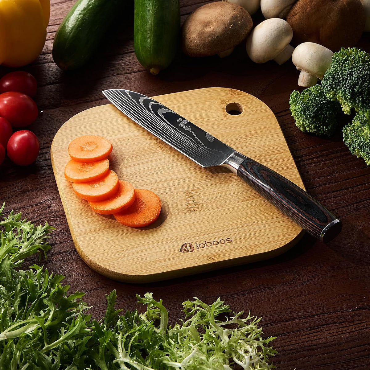 Home Mini Cutting Board Small Fruit Cutting Board Solid Bamboo Wood Board for Baby Infant dormitoryISet of 2