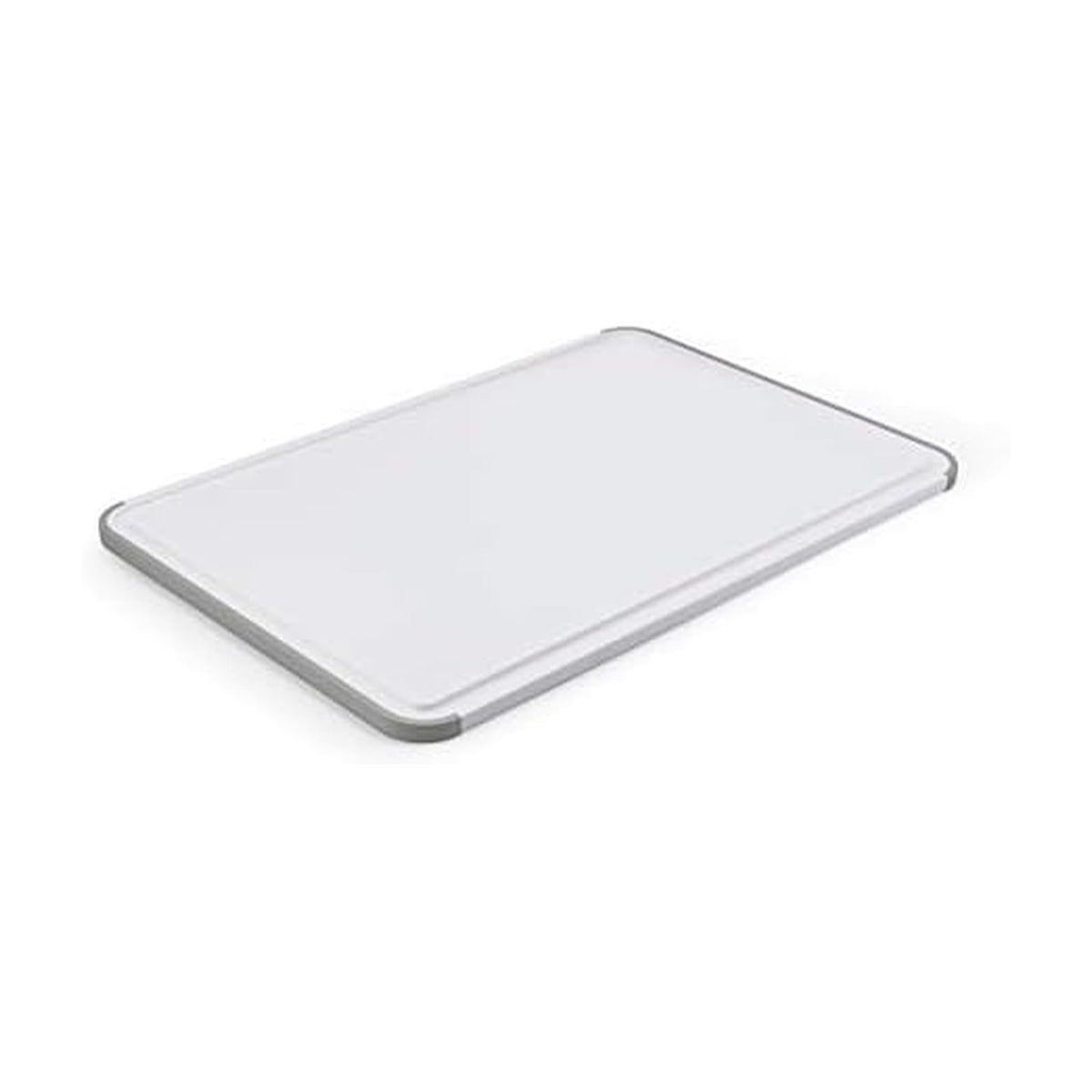 KitchenAid Classic Cutting Board with Perimeter Trench and Non Slip Edges, Dishwasher Safe, 11 inch x 14 inch, White and Gray