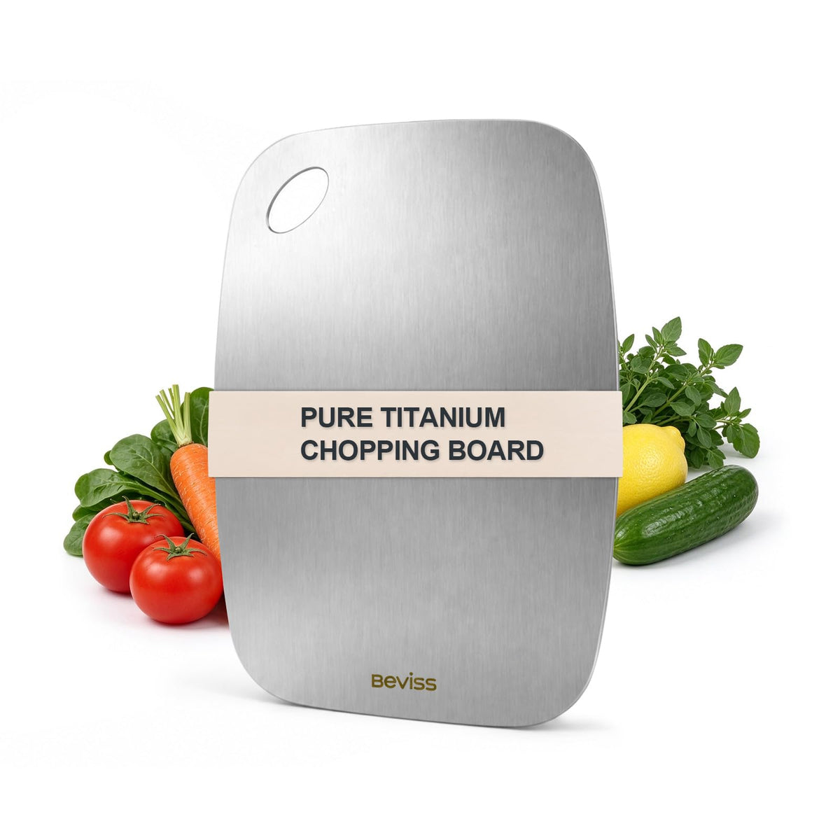Cutting Board, 100% Pure 18/8 Stainless Steel Cutting Board Double Sided,Chopping Board for Kitchen, Dishwasher Safe Chopping Board for Meat, Vegetables or Fruit(11.5"L x 8"W)