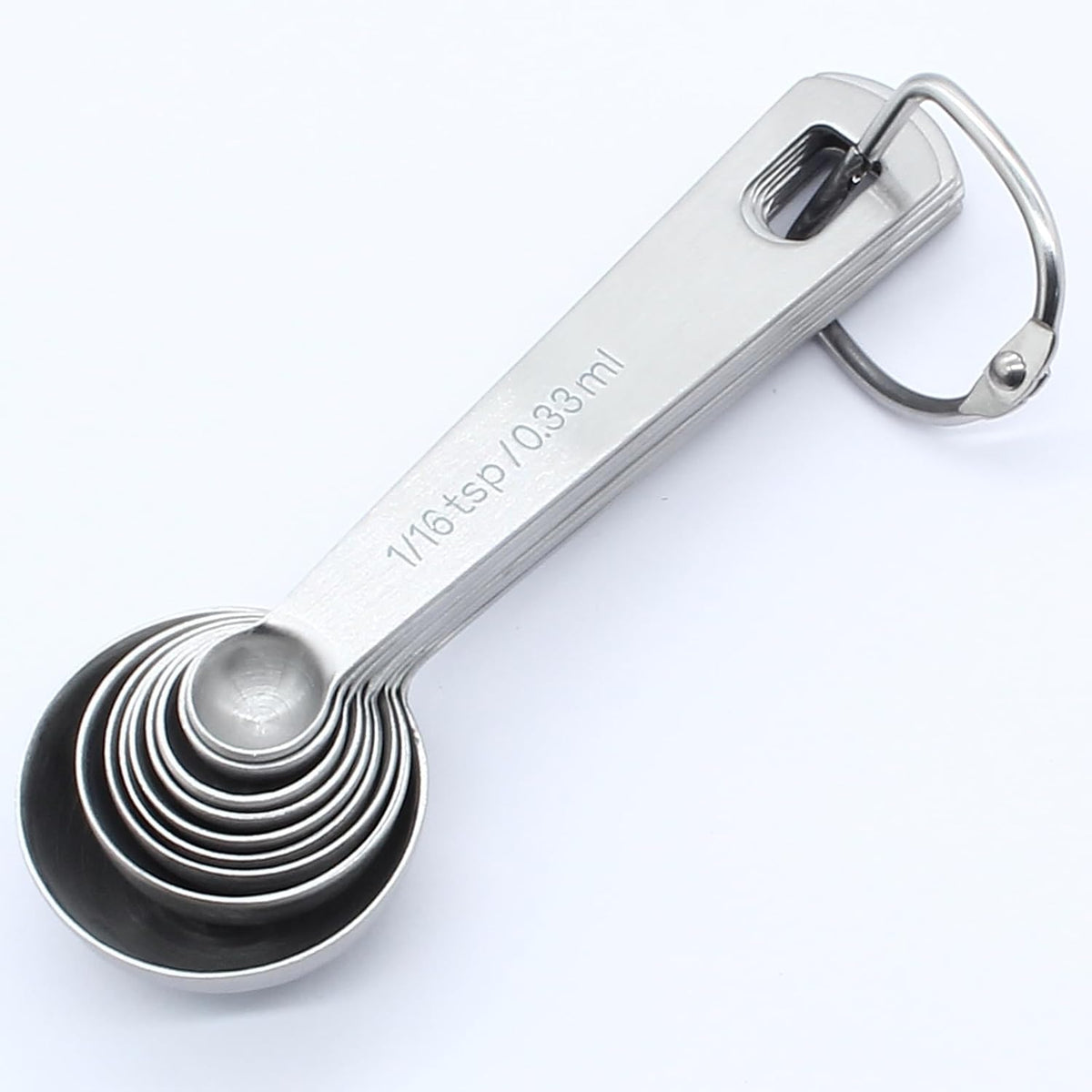 Luomorgo 9 Pcs/Set Measuring Spoons Set, Stainless Steel Tablespoons