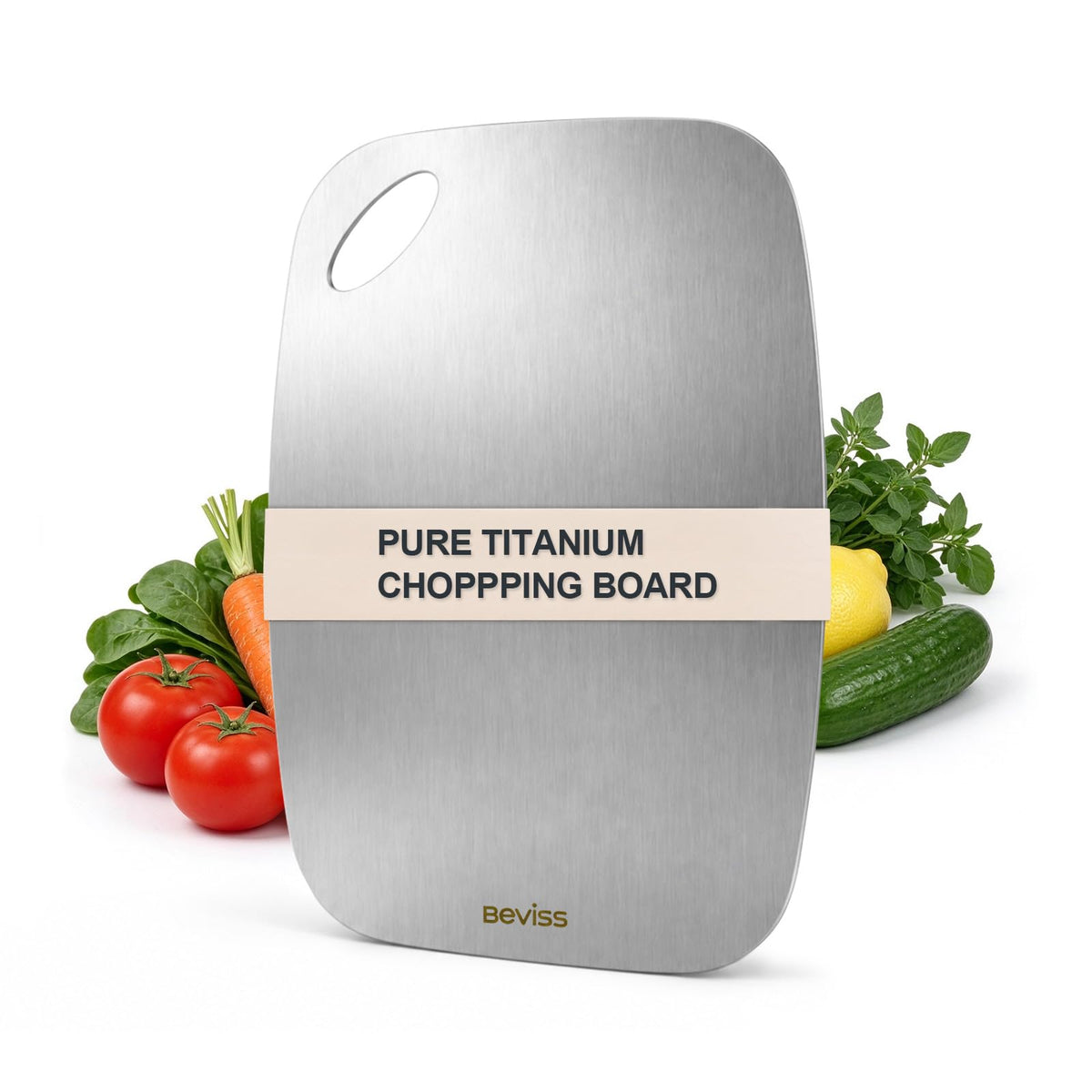 Cutting Board, 100% Pure 18/8 Stainless Steel Cutting Board Double Sided,Chopping Board for Kitchen, Dishwasher Safe Chopping Board for Meat, Vegetables or Fruit(11.5"L x 8"W)