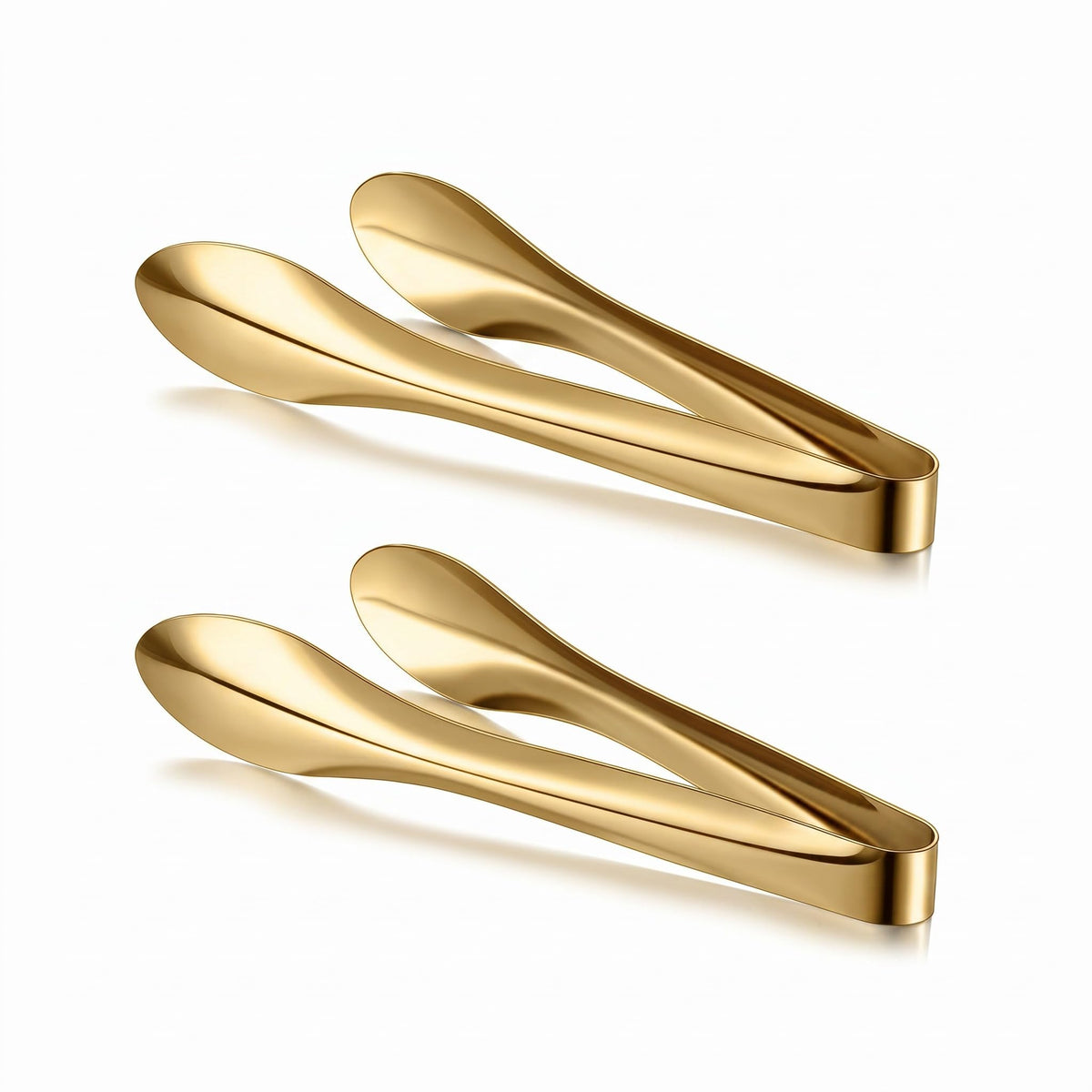 2 Pack Silver Polished Serving Tongs 6 Inch,9 Inch
