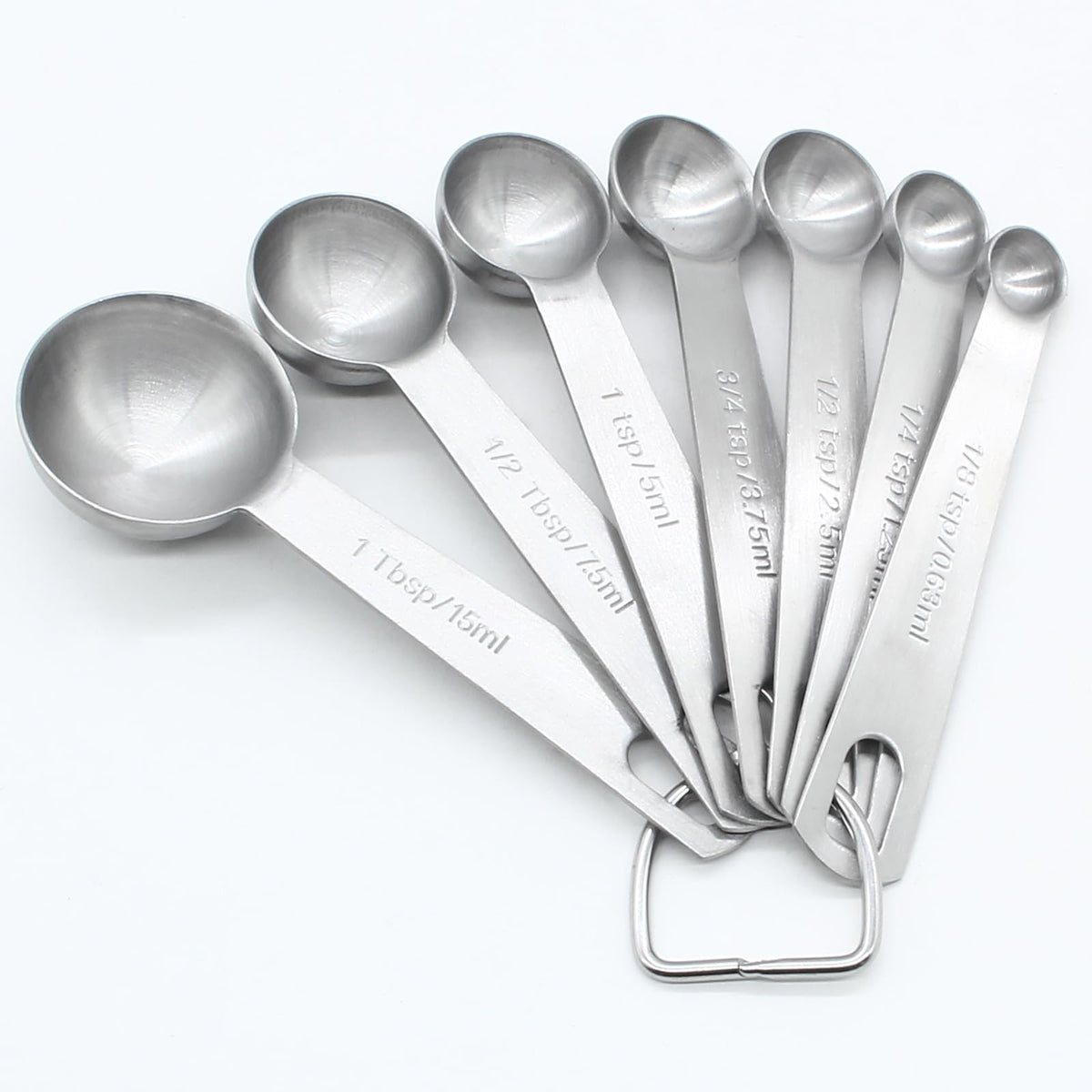 Luomorgo 9 Pcs/Set Measuring Spoons Set, Stainless Steel Tablespoons