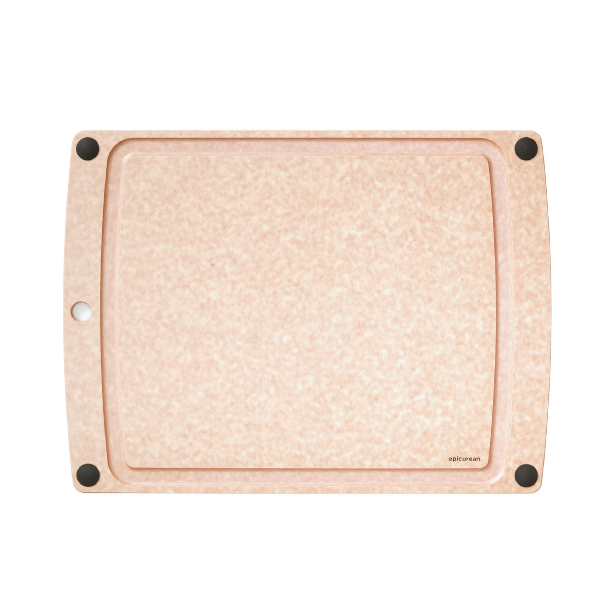 Epicurean All-In-One Cutting Board with Non-Slip Feet and Juice Groove - Non-toxic, Dishwasher Safe, Made in the USA, 10" x 7", Nutmeg