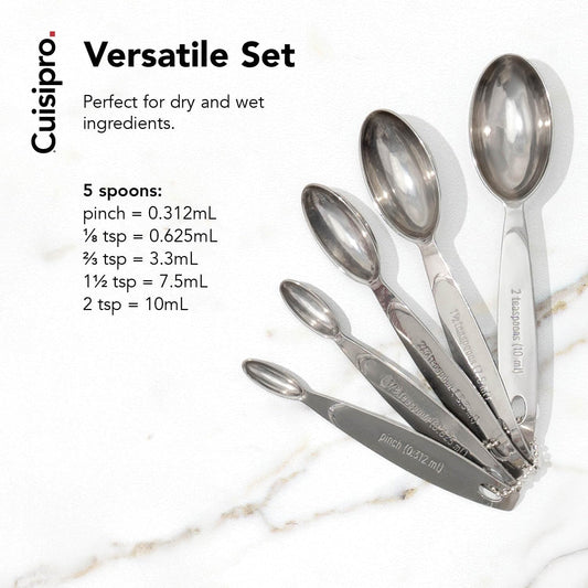 CUISIPRO Odd-Size Measuring Spoon SS 5pc Set