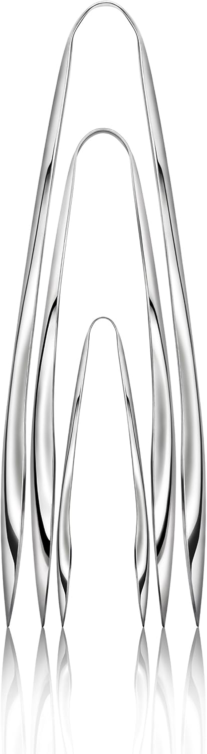 Artaste 43167 Rain 18/10 Stainless Steel Utility Tongs, Set of 3