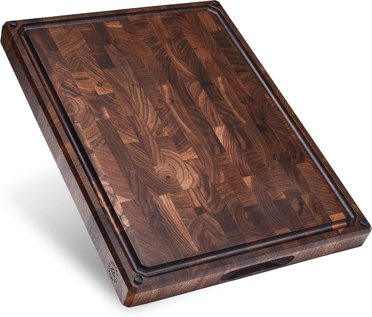 Sonder Los Angeles Alfred Cutting Board, End Grain Walnut, 17x13x1.5 in