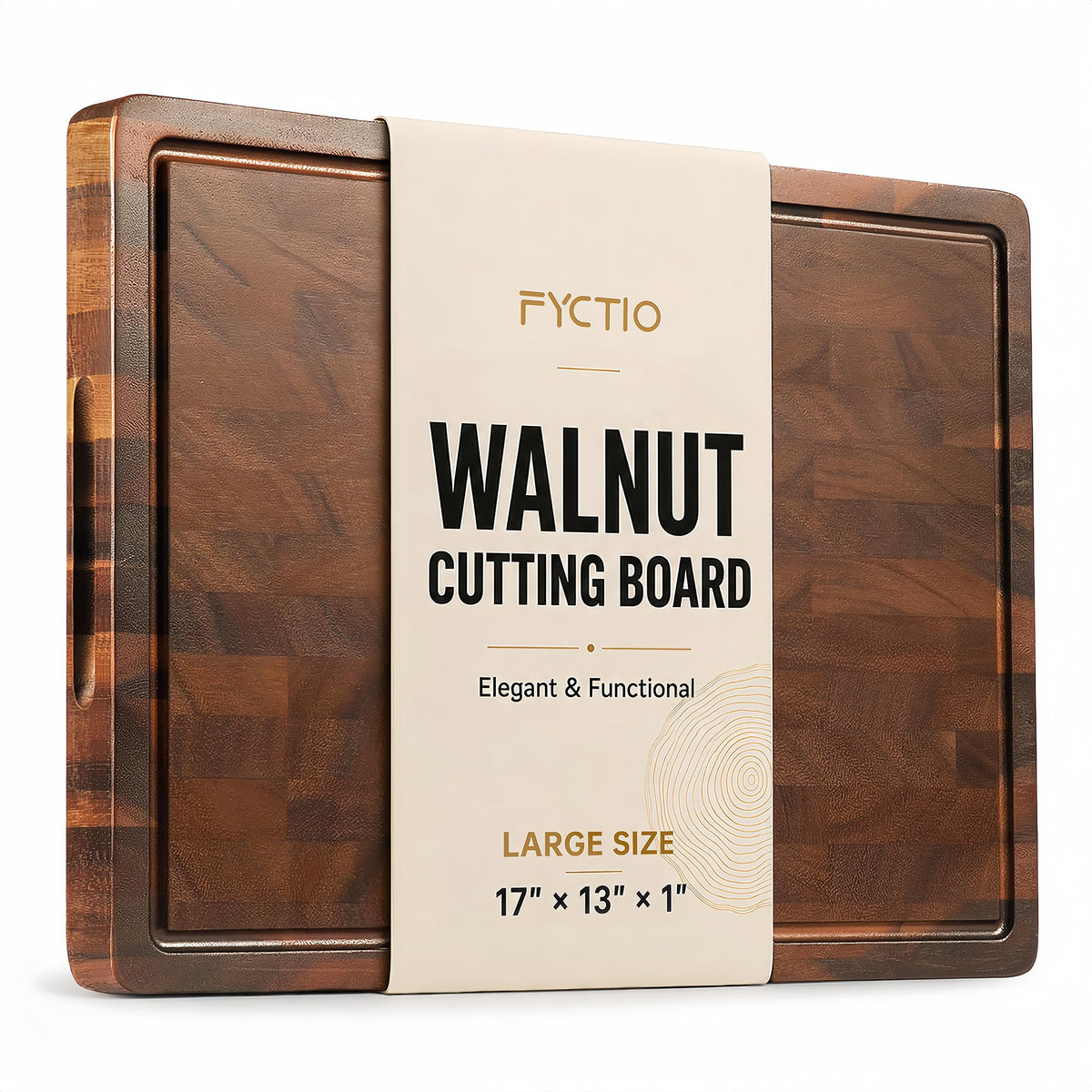 Small Wooden Cutting Board, Mini Walnut Cutting Board for Kitchen