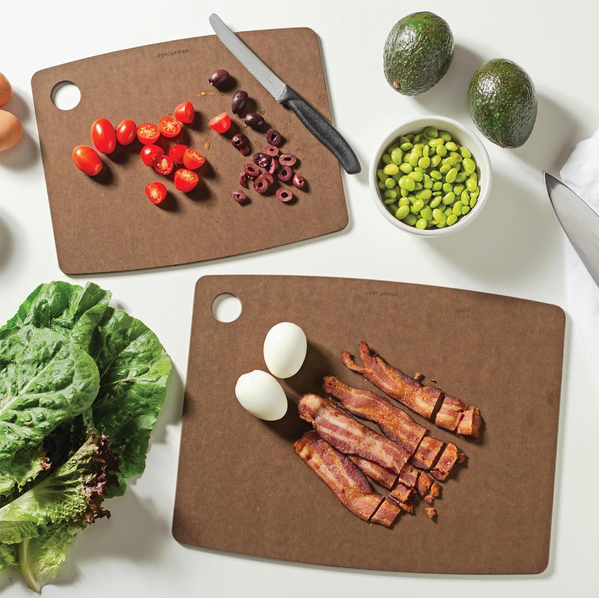 Kitchen Series 11.5" × 9" Cutting Board in Nutmeg